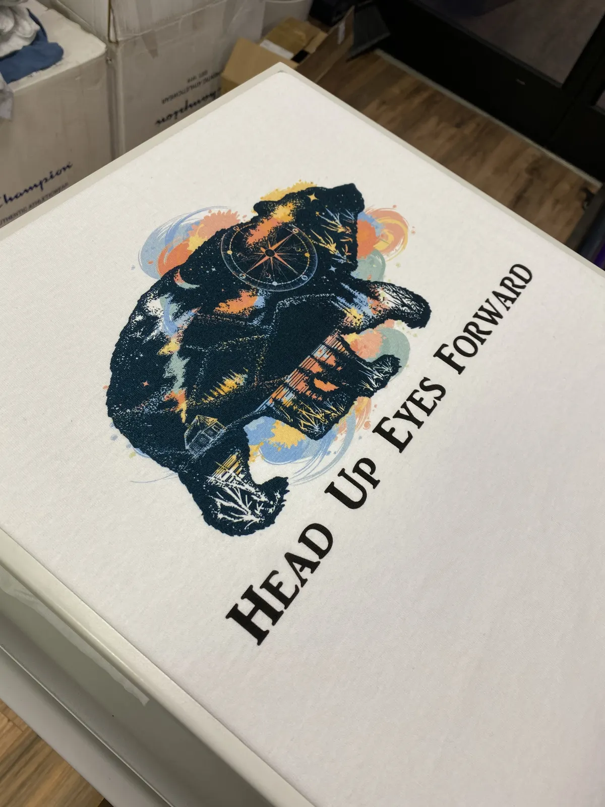 Bear compass adventure tee